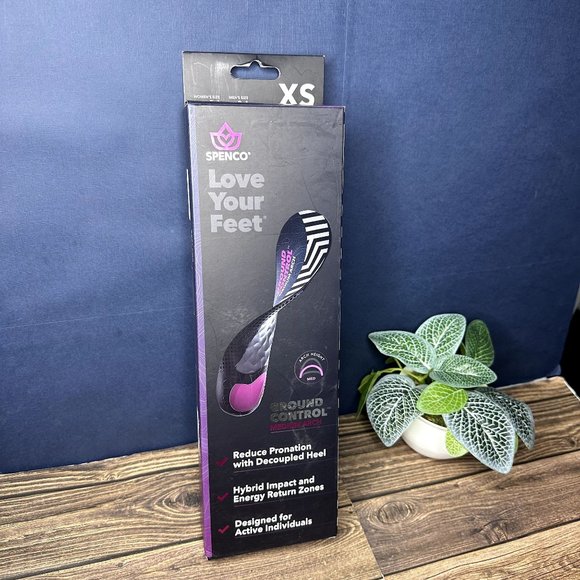 NWT Spenco Love Your Feet Ground Control Medium Arch Insole Size XS (#235813) - Picture 2 of 14